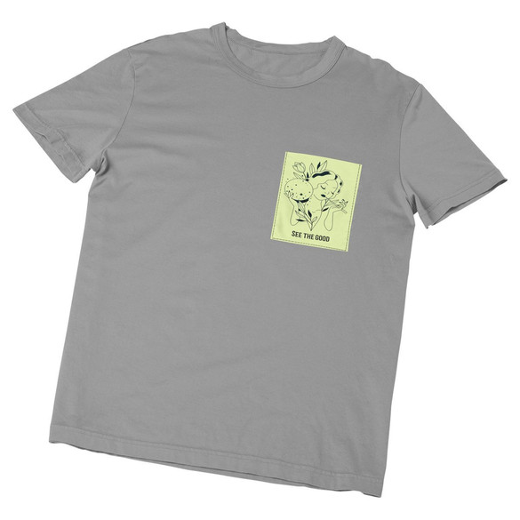 Koszulka z kieszonką SEE THE GOOD 02