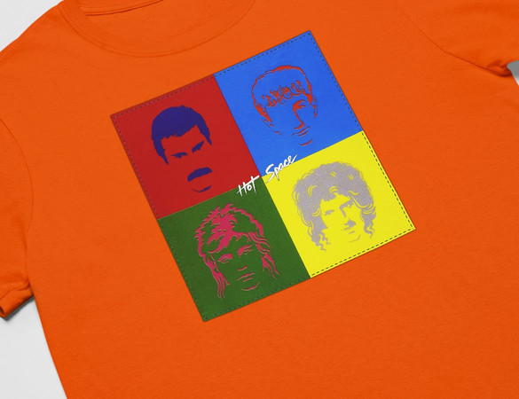 Koszulka z naszywką Queen Hot Space 01