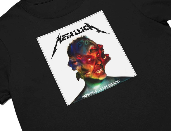 Koszulka z naszywką Metallica Hardwired..