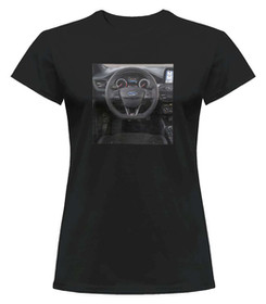 Bluzka damska z naszywką Ford kierownica