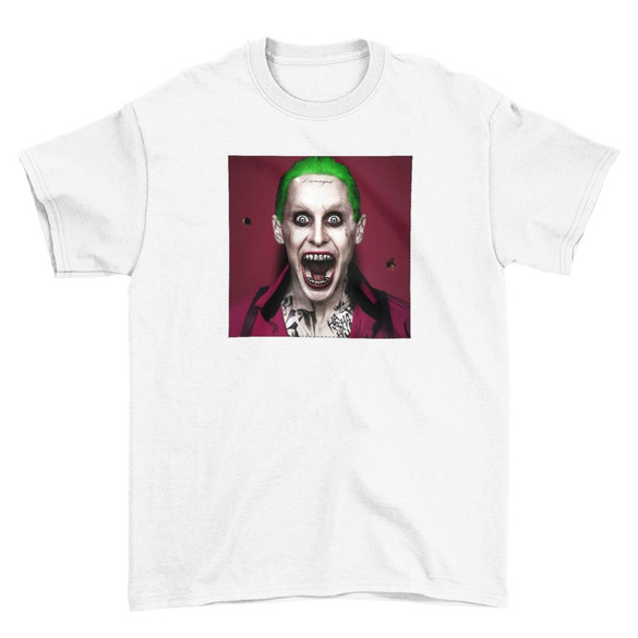 Koszulka z naszywką Joker Jared Leto Scream