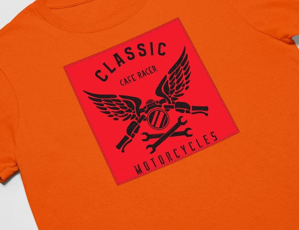 Koszulka z naszywką Cafe racer