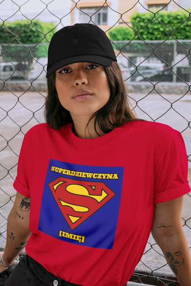 Koszulka z naszywką na Walentynki TWÓJ NAPIS