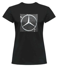 Bluzka damska z naszywką Mercedes logo