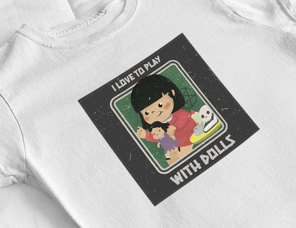 Bluzka damska z naszywką I love to play...