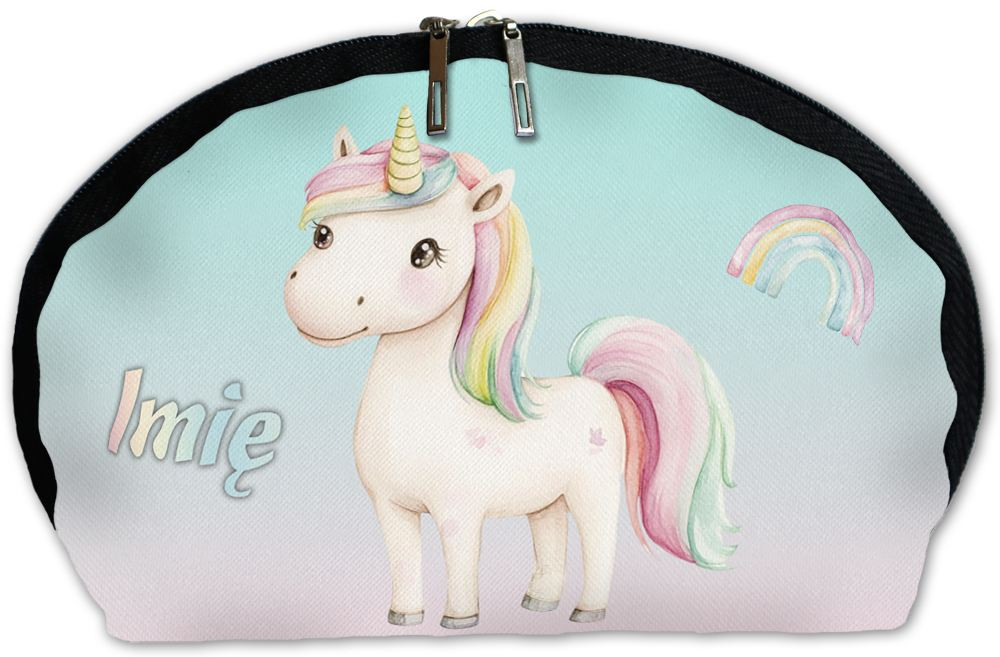 Kosmetyczka Jednorożec pastelowy – personalizowana