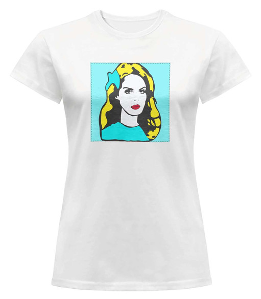 Bluzka damska z naszywką LANA DEL REY pop art