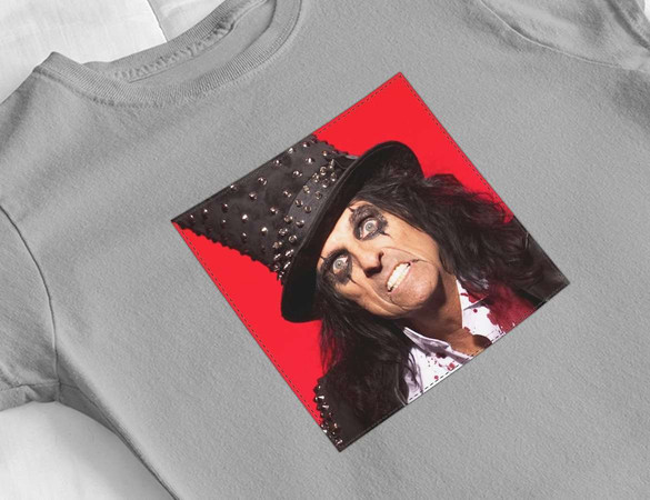 Bluzka damska z naszywką Alice Cooper