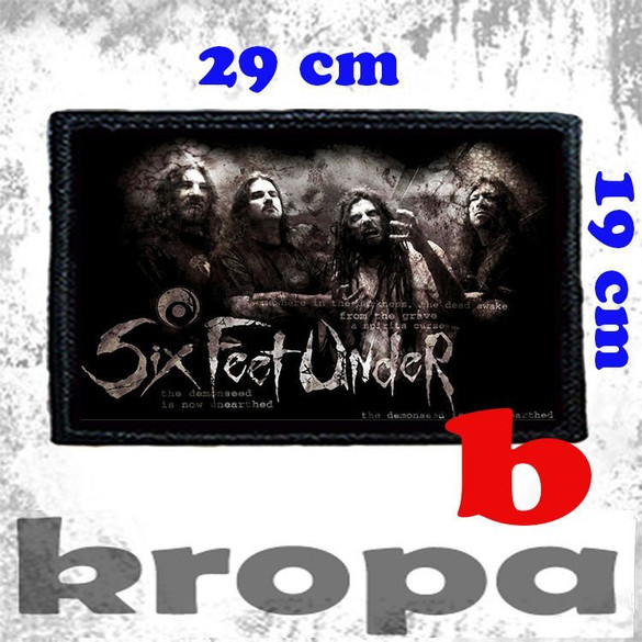 Naszywka duża na ubranie SIX FEET UNDER