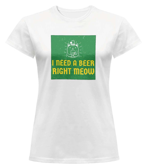 Bluzka damska z naszywką I NEED A BEER...