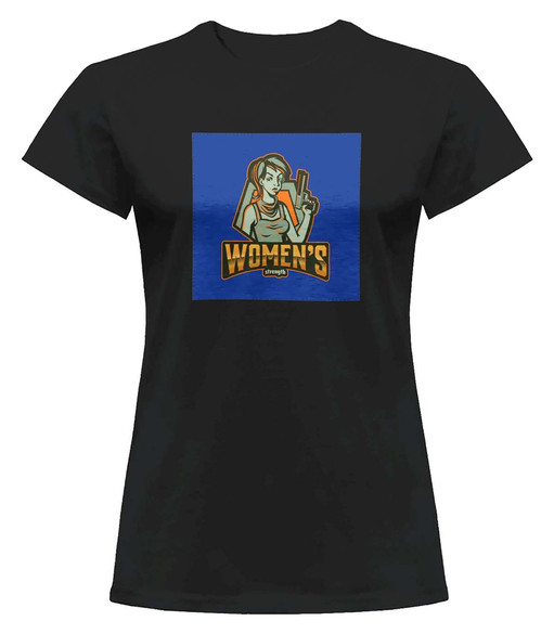 Bluzka damska z naszywką WOMEN