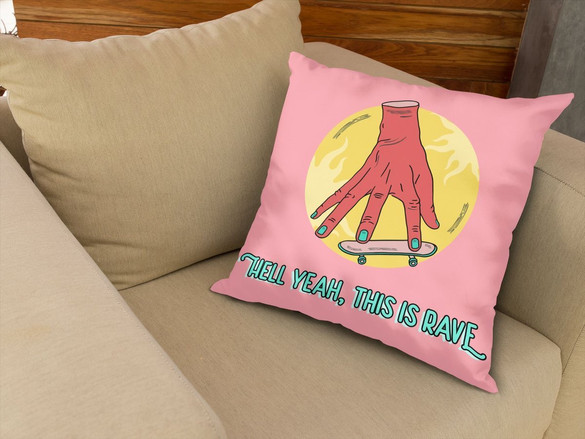 Poduszka Hell yeah,this is rave