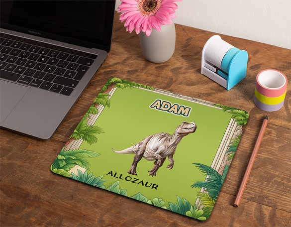 Podkładka Dinozaury Allozaur z dowolnym imieniem 36x29cm