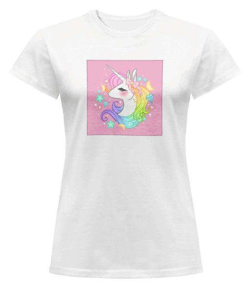 Bluzka damska z naszywką Unicorne 04