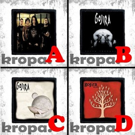 Naszywka GOJIRA 10 x 10 cm  Dużo Wzorów!