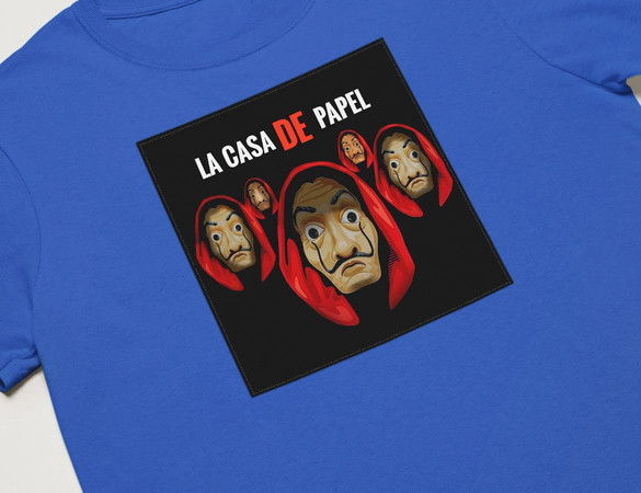 Koszulka z naszywką Dom z papieru 02