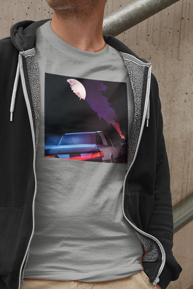 Koszulka z naszywką Mercedes at night