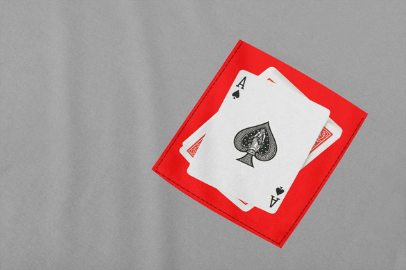 Koszulka z kieszonką KARTY AS