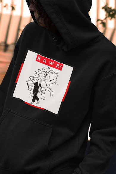 Bluza z naszywką  RAWR !