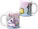 Kubek Jednorożec Kawaii z gwiazdkami –  z imieniem gratis