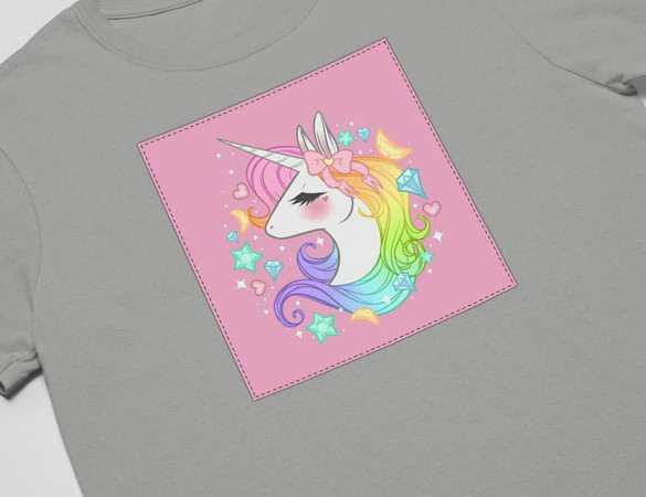 Koszulka z naszywką Unicorne 04