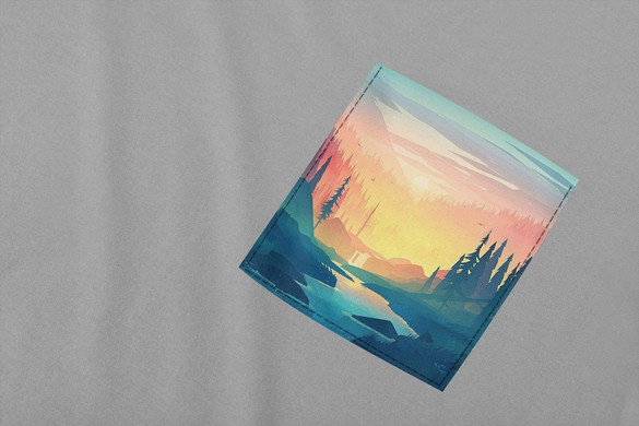 Koszulka z kieszonką KRAJOBRAZ LANDSCAPE