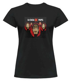 Bluzka damska z naszywką Dom z papieru 02