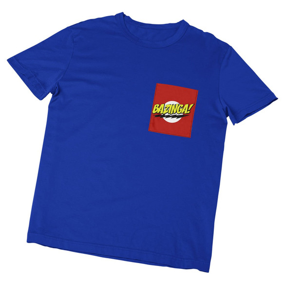 Koszulka z kieszonką BAZINGA! BIG BANG