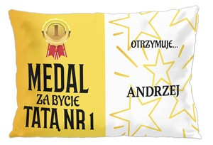 Poduszka Dla Taty MEDAL ZA BYCIE TATĄ
