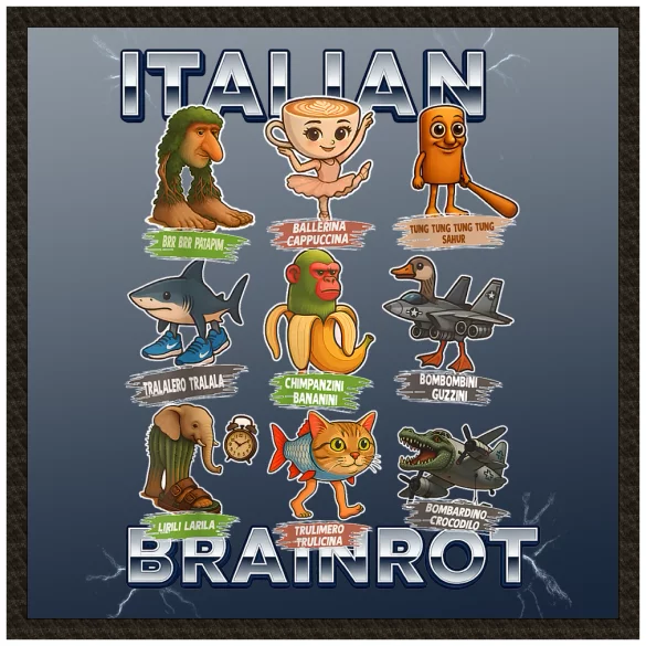Naszywka Italian Brainrot Paczka Stworków włoskich brainrotów