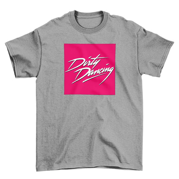 Koszulka z naszywką Dirty Dancing logo pink