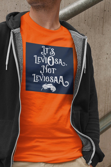 Koszulka z naszywką  Harry Potter leviosa