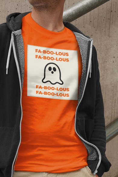 Koszulka z naszywką FA-BOO-LOUS