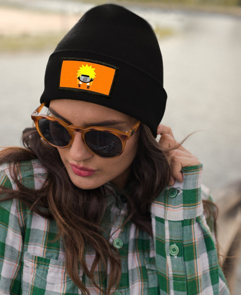 Czapka zimowa z naszywką NARUTO