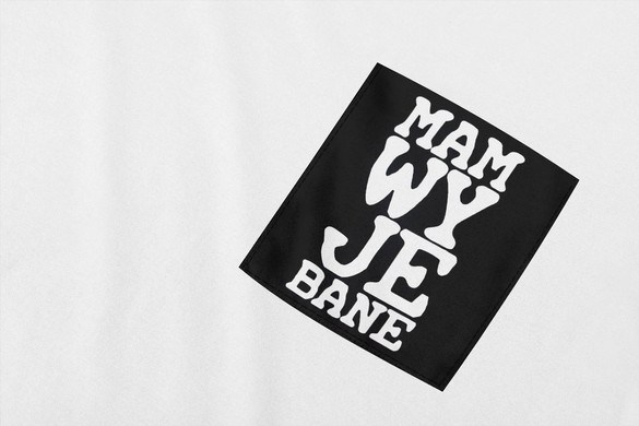 Koszulka z kieszonką MAM WY**BANE