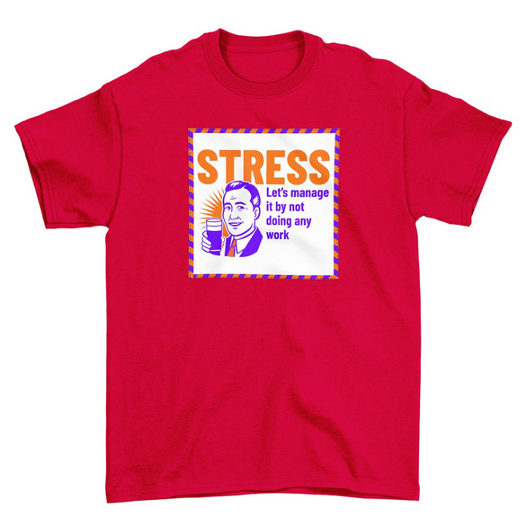 Koszulka z naszywką STRESS