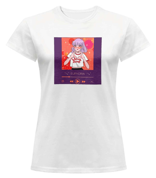 Bluzka damska z naszywką Euphoria