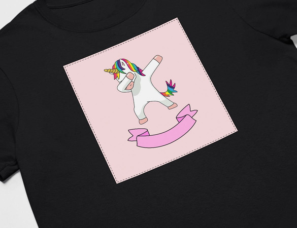 Koszulka z naszywką Unicorne 05