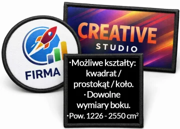 Naszywka Z WŁASNYM NADRUKIEM 50 x 50 cm