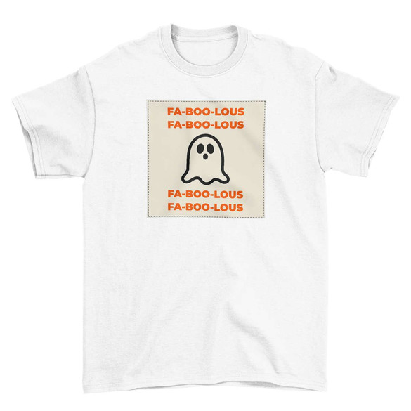 Koszulka z naszywką FA-BOO-LOUS