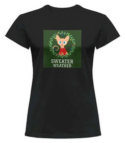 Bluzka damska z naszywką Sweater weather