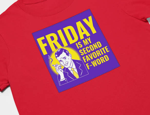 Koszulka z naszywką Friday – man