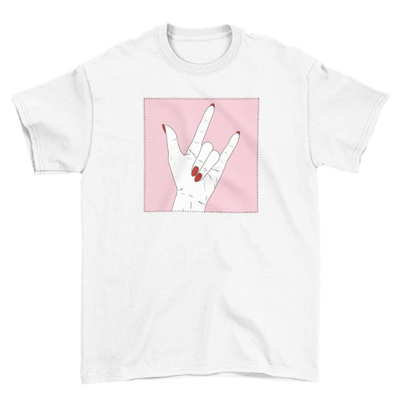 Koszulka z naszywką Sweet Metal Gesture