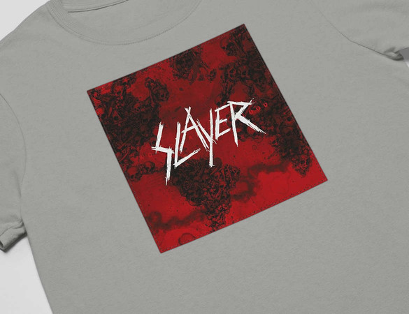 Koszulka z naszywką Slayer World painted