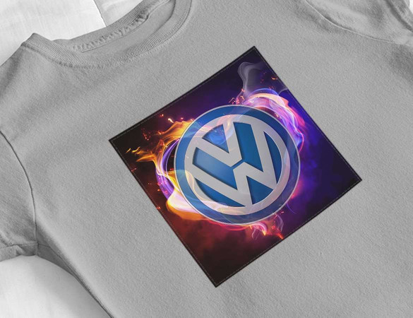 Bluzka damska z naszywką Volkswagen logo colours