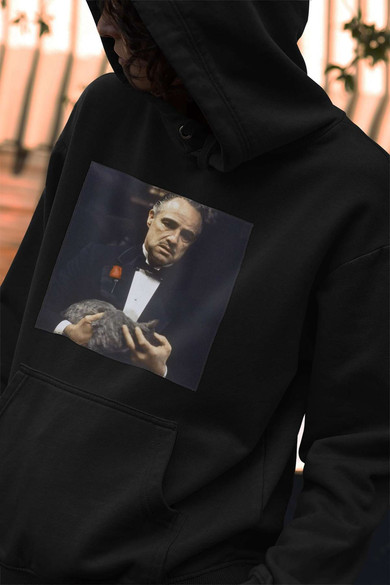 Bluza z naszywką The Godfather with cat