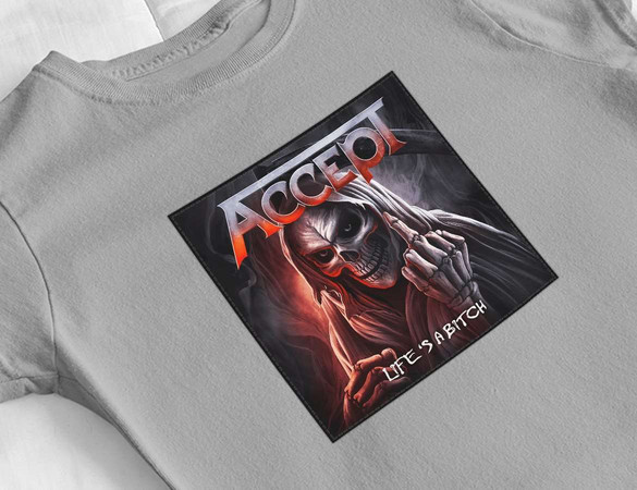 Bluzka damska z naszywką ACCEPT Life's a ...