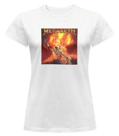 Bluzka damska z naszywką Megadeth