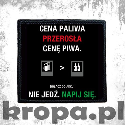 Naszywka CENA PALIWA...