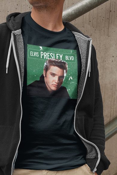 Koszulka z naszywką Elvis Presley 03
